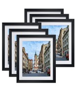 8x10 Picture Frames Black - Set of 4 Photo Frames for Wall or Tabletop - €12,79 EUR