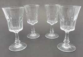 Set of 4 Rare Baccarat Crystal Porto Wine Glasses Navarre, 1950s - $168.29