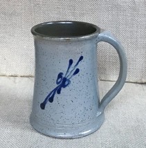 Beige Speckled Salt Glaze 4 3/4 Inch Tall Art Pottery Coffee Mug Cup - $21.78