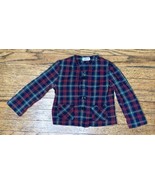 Boys Vintage Liliputian Bazaar Plaid Blazer Jacket Top 5T MISSING BUTTON... - $14.85