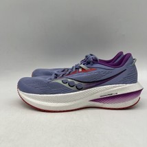 Saucony Triumph 21 S10881-91 Womens Purple Lace Up Low Top Running Shoes Sz 10 - £51.67 GBP