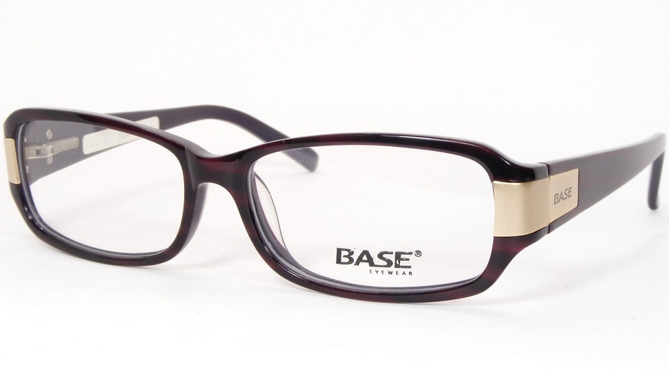 BASE Eyewear B2370 Dark Bordeaux /Pale Gold /Purple Plum EYEGLASSES 53-1... - $66.83