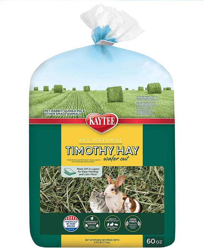 Wafer Cut All Natural Timothy Hay for Pet Guinea Pigs, Rabbits &amp; Other S... - £14.88 GBP