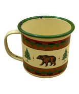 Midwest Importers Cannon Falls Lodge Enamelware Mug Cup Moose Bear Fish ... - £6.20 GBP