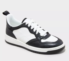Wild Fable Damen Netty Schwarz Weiß Modisch Sneakers Mit Memory Foam Ins... - $10.00
