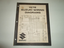 1978 Suzuki Motorcycle C Models Wiring Diagrams Manual STAINED 2ND EDITI... - $40.42