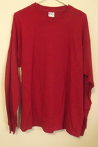 Mens Gildan NWOT Dark Red Long Sleeve T Shirt Size XL - £10.35 GBP