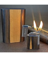 Brizard and Co Case and Ziricote matching dual flame Lighter NIB - £452.47 GBP