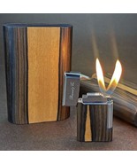 Brizard and Co Case and Ziricote matching dual flame Lighter NIB - $10,612.41 MXN
