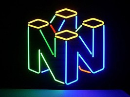 New Nintendo 64 Game Room Logo Beer Lamp Neon Sign 24&quot;x20&quot; - £197.53 GBP