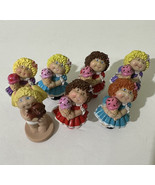 Vintage 1984 Cabbage Patch Kids Mini Dolls Ice Cream Lot of 7 Rare 2” PVC - £18.41 GBP