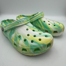 Crocs Classic Clog Tie-Dye Green Yellow Unisex Size M8 W10 Comfortable S... - $743.82 MXN