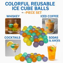 16 Piece Reusable Ice Cube Balls – Non-Diluting Spherical Ice Molds for ... - $9.89