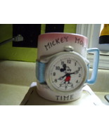 Mickey Mouse Time Enescoware Ceramic Blue Mug nib - $50.00