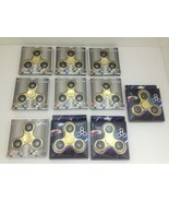 Tri Fidget Spinner Lot of 10 Gold Metallic Hand Spinners Toy - £23.41 GBP