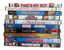 DVD Movie 10 Piece Lot: Comedy: Adam Sandler, Ben Stiller, Will Ferrell - $9.89