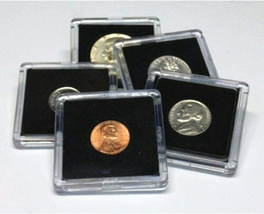 25 Assorted BCW Coin Snap Holders 5 Different Sizes - £9.98 GBP
