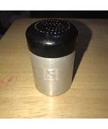 Aluminum Salt Shaker With Black Lid 3” Tall 2” Wide - $9.75