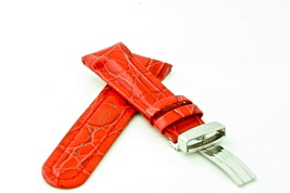 20mm 22mm 24mm Red Leather Watch Band Joe Rodeo Jojo New Jo Jo - $48.98