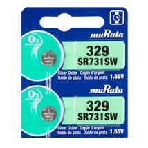 Murata 329 Battery SR731SW 1.55V Silver Oxide Watch Button Cell (10 Batt... - £4.63 GBP+