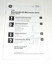 Microwave User&#39;s Instruction Guide GE Profile Spacemaker XL Series - £3.92 GBP