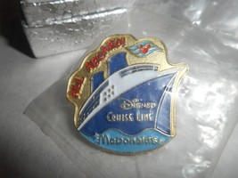 Disney Cruise Line Ship McDonalds Hamburgers All Aboard Lapel Hat Pin Mi... - £14.66 GBP