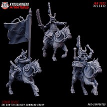 Shi Gun-Tai Mounted Command Group * Grim Dark * Sci-Fi Miniatures Proxy Army 32m - £7.98 GBP