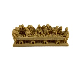 The Last Supper Resin 3D Statue Religious Apostles Jesus Mexico Beige Ch... - £19.46 GBP
