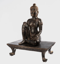 Antico Khmer Stile Bronzo Yeay Mao O Nonna Mao Statua - 84cm/86.4cm - $3,515.64