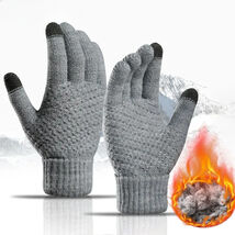 Unisex Winter Knitted Touch Screen Gloves - $77.58 MXN+