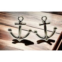 Vintage Silver Boat Anchor Earrings Silver Tone Sailing Nautical Stud - £13.53 GBP