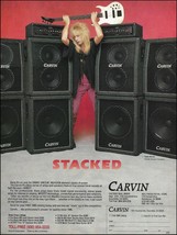 Dana Strum (Vinnie Vincent band) 1988 Carvin Pro Bass Series Guitar Amp ad print - £2.99 GBP