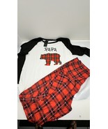 Sheila’s Mens Med Long Sleeve T-Shirt &amp; Pants Papa Bear Pajamas New - $27.73 CAD