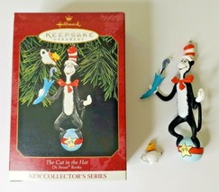 1999 Hallmark Keepsake Ornament 1999 Dr Seuss Cat in the Hat w/ Fish U52/6457 - £11.98 GBP