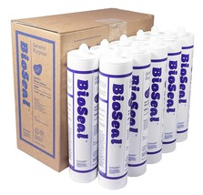 Clear BioSeal 100% Silicone Sealant Caulk General Purpose,, Pack of 10 - £66.09 GBP