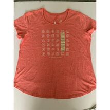 St. John&#39;s Bay Women&#39;s 2XL Red Short Sleeve T-Shirt #HappyCamper Graphic - $7.92