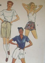 Bermuda Shorts and more Sewing Pattern Butterick 3908 Partially Cut Size 8 - £3.00 GBP