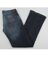 7 For All Mankind jeans Boot cut USA Made Blue Womens Size 28 - $311.46 MXN