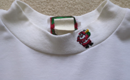 Vintage Ugly Christmas Sweater Turtle Mock SANTA ON NECK No Tag XL? - $14.95