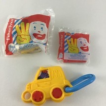 McDonald&#39;s Toddler Toy Lot Vintage 1995 Push Along Bus Grimace Roanld Birdie  - £12.62 GBP