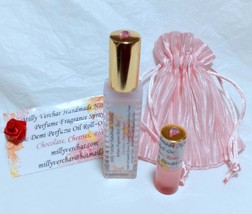 Chocolate, Cherries, Roses ~ Natural Perfume Fragrance Spray &amp; Demi Perfume Oil  - £19.95 GBP
