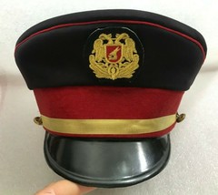 VINTAGE ALBANIAN POLICE SECURITY HAT-POLICIA SHQIPTARE  - $38.61