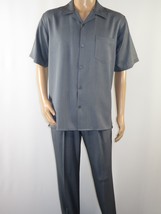 Mens MONTIQUE 2pc Walking Leisure Suit Matching Set Short Sleeves 696 So... - $40.00