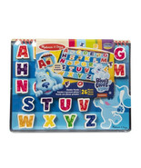 Melissa &amp; Doug Blue&#39;s Clues &amp; You! Wooden Chunky Puzzle - Alphabet (26 P... - £19.80 GBP
