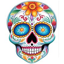 Calavera Sugar Skull Mexico Cool Vinyl Decal Sticker UV &amp; Water Proof Wa... - $109.41 MXN