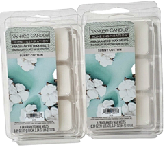 2 Pack Yankee Candle Home Inspiration Fragranced Wax Melts Sunny Cotton 2.34oz - £18.37 GBP