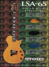 1996 Fernandes LSA-65 electric guitar advertisement 8 x 11 ad print - £3.32 GBP