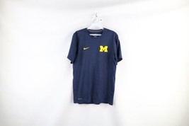 Nike Mens Small Team Issued University of Michigan Football Short Sleeve T-Shirt - £27.29 GBP