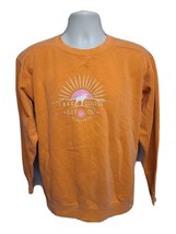 Lake George Get Lost Adironacks Adult Medium Orange Sweatshirt - $29.69