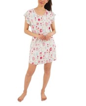 Munki Munki Popsicle-Print Sleep Shirt and Scrunchie Pajama Set, Size Large - £18.87 GBP